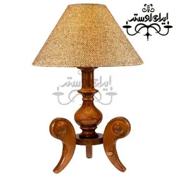 آباژور رومیزی چوبی نگینی