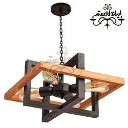 لوستر چوبی مدرن 4-500530