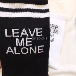 جوراب نوشته دار ساقدار کد 1076