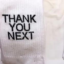 جوراب نوشته دار ساقدار کد 1076