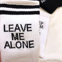 جوراب نوشته دار ساقدار کد 1076