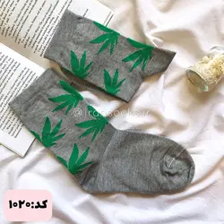 جوراب فانتزی طرح برگ مخصوص بانوان و آقایان کد 1020