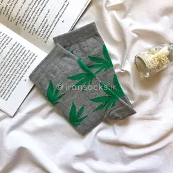 جوراب فانتزی طرح برگ مخصوص بانوان و آقایان کد 1020