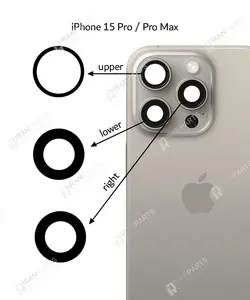 شیشه لنز دوربین آیفون 15 پرو / 15 پرو مکس - ایران پارت