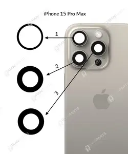 شیشه لنز دوربین آیفون 15 پرو / 15 پرو مکس - ایران پارت