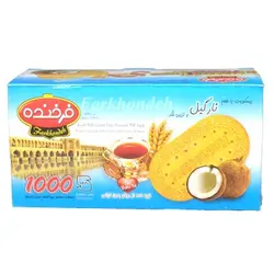 بیسکویت فرخنده نارگیل ۱۰۰۰گرمی