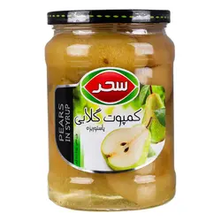 کمپوت گلابی سحرشیشه ای