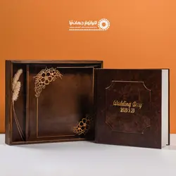 آلبوم آماده جلد چرم عروس