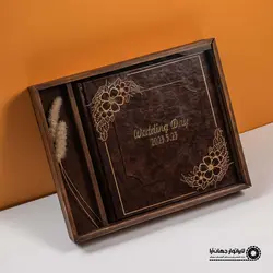 آلبوم آماده جلد چرم عروس
