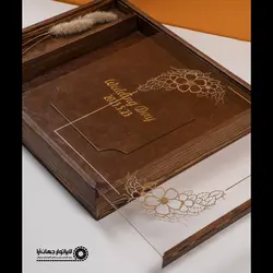 آلبوم آماده جلد چرم عروس