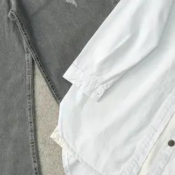 شومیز کتان سفید