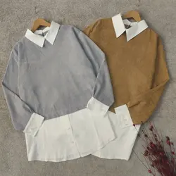 بلوز مخمل ترکیبی