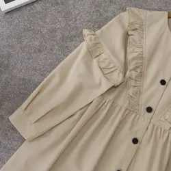 مانتو جلو دکمه چین دار