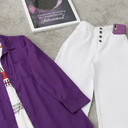 شومیز بنفش اسپرت