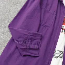 شومیز بنفش اسپرت