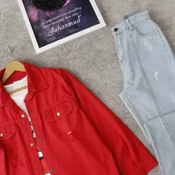 شومیز کتان رنگی زاپدار mj