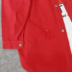 شومیز کتان رنگی زاپدار mj