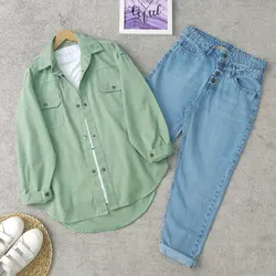 شومیز کتان کجراه