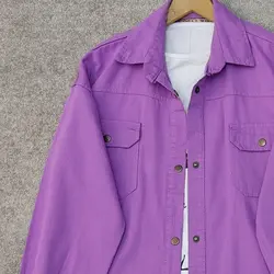 شومیز کتان بنفش