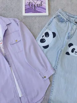 شومیز کتان یاسی