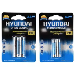 باطری قلمی aa size 2/pcs alkalin  HYUNDAI