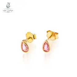 گوشواره مارکو صورتی کد 12158