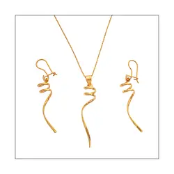 نیم ست طلایی گوشواره مدال