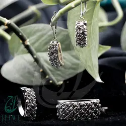 نیم ست طلا سفید دلبر