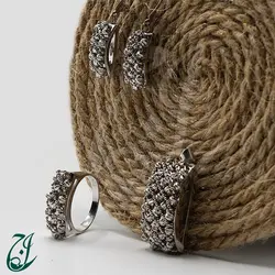 نیم ست طلا سفید دلبر