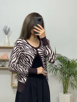 ژاکت بافت ببری