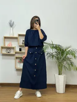 بلوزدامن مخمل کبریتی
