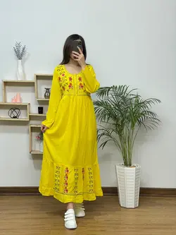 پیراهن گلدوزی آلاله