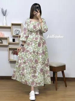 پیراهن عروسکی گل یخ