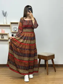 پیراهن عروسکی گل یخ