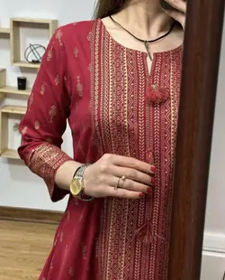 پیراهن کورتای طلاکوب۲