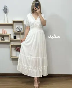 پیراهن سلن خامه دوزی فریال