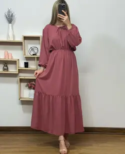 پیراهن ابروبادی یقه بندی