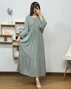 پیراهن یقه سنتی 5