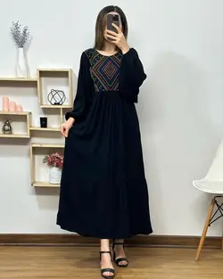 پیراهن یقه سنتی 5