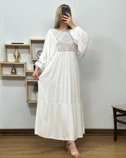 پیراهن یقه سنتی 5