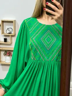 پیراهن یقه سنتی 5