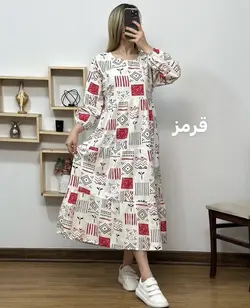 پیراهن مانتویی لینن