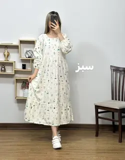 پیراهن مانتویی لینن کاکتوس