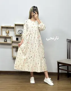 پیراهن مانتویی لینن کاکتوس