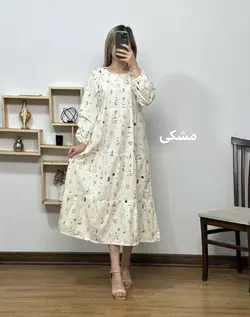 پیراهن مانتویی لینن کاکتوس