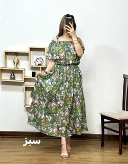 پیراهن عروسکی ملوانی زیتون