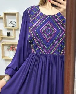 پیراهن یقه سنتی 9