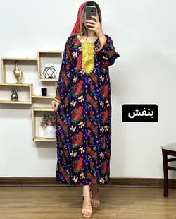 پیراهن سنتی گل گلی دلوین