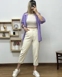 شلوار جین مام فیت