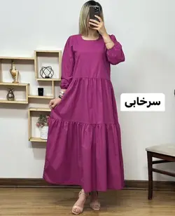 پیراهن مانتویی کتان